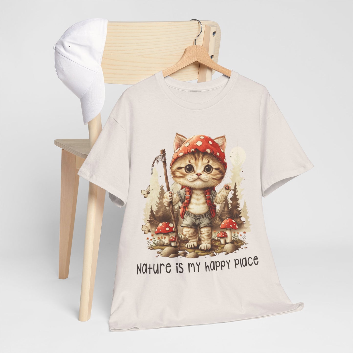 Cat Hiker Tee