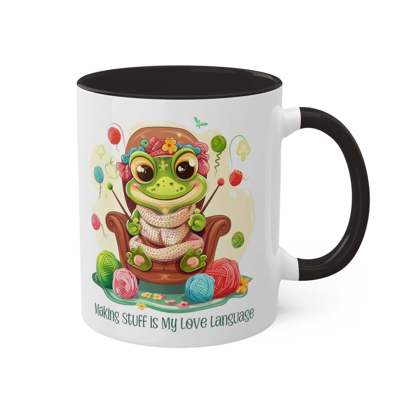 Frog Knitter Mug