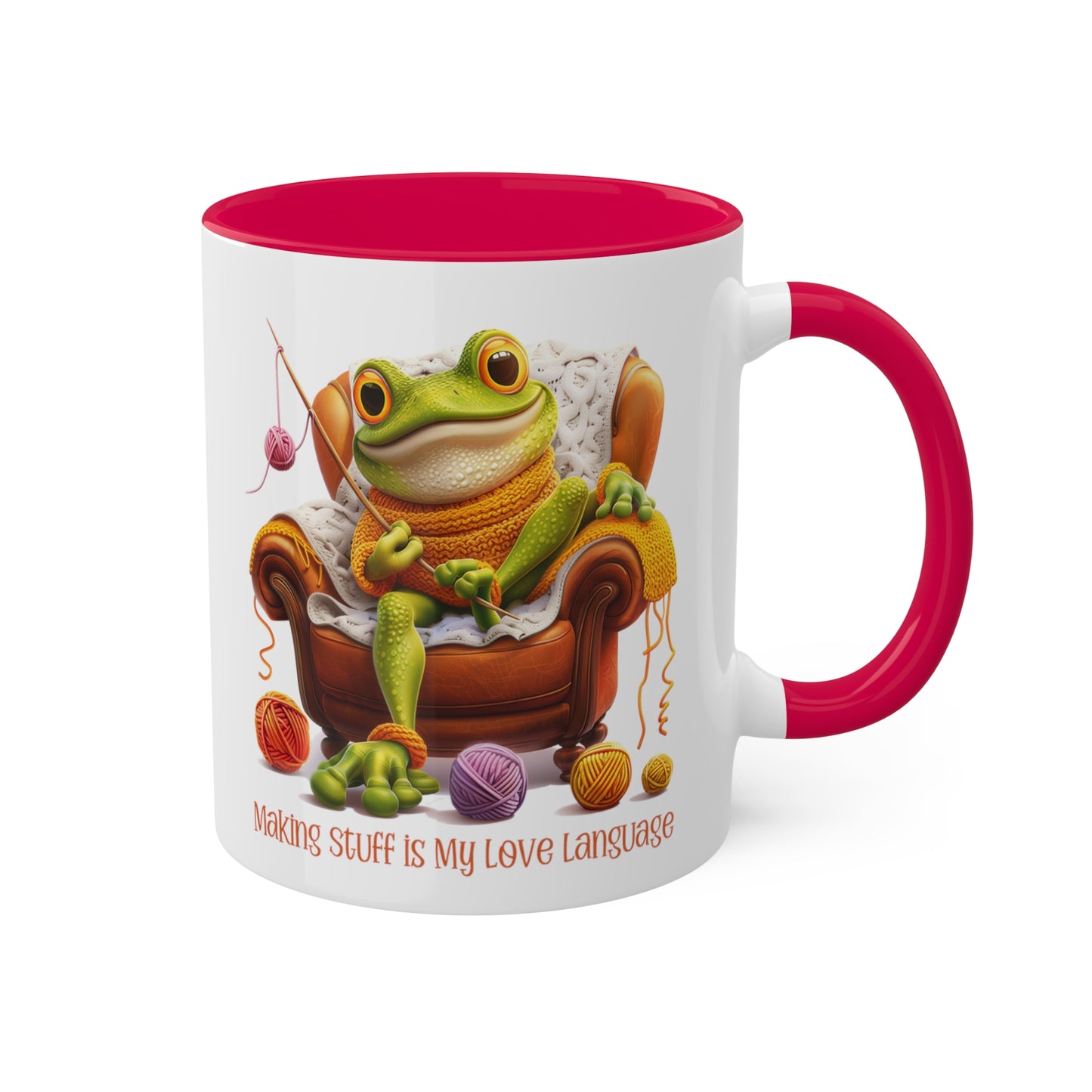 Frog Crocheter Mug