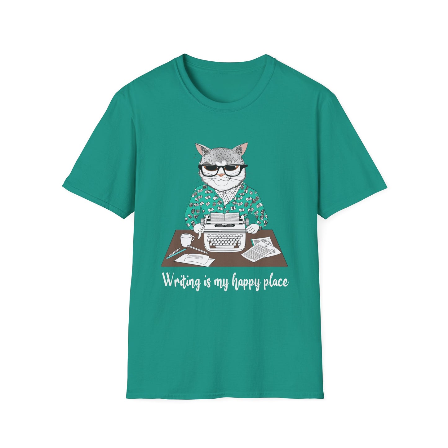 Cat Writer Softstyle T-Shirt