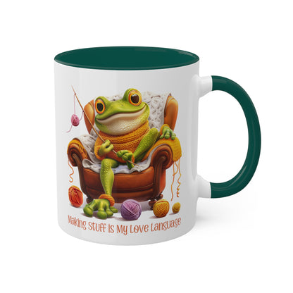 Frog Crocheter Mug