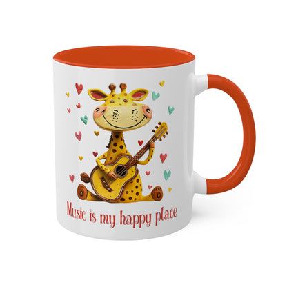 Giraffe Musician Mug