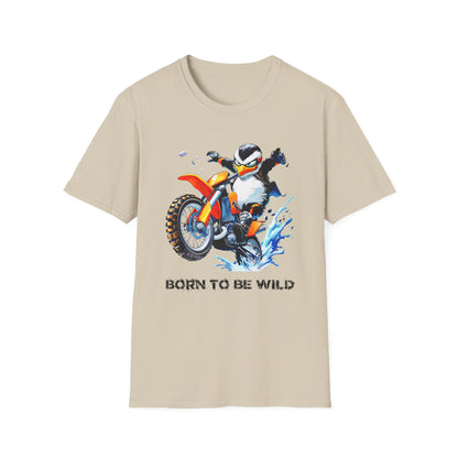 Penguin Dirt Biker Softstyle T-Shirt