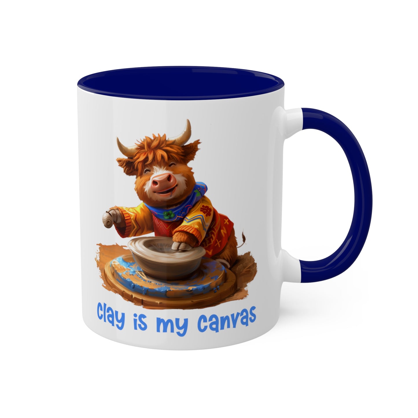 Highland Cow Potter Mug