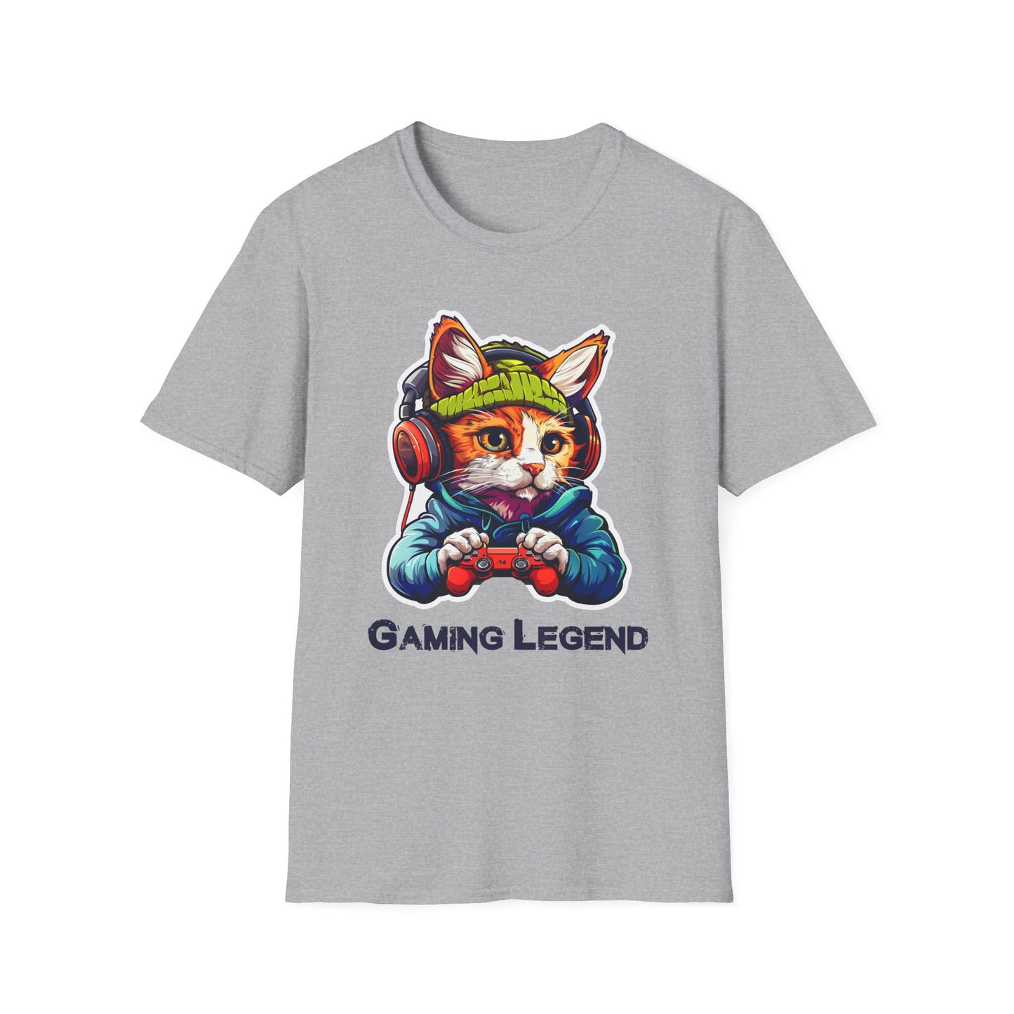 Cat Gamer Unisex Softstyle T-Shirt