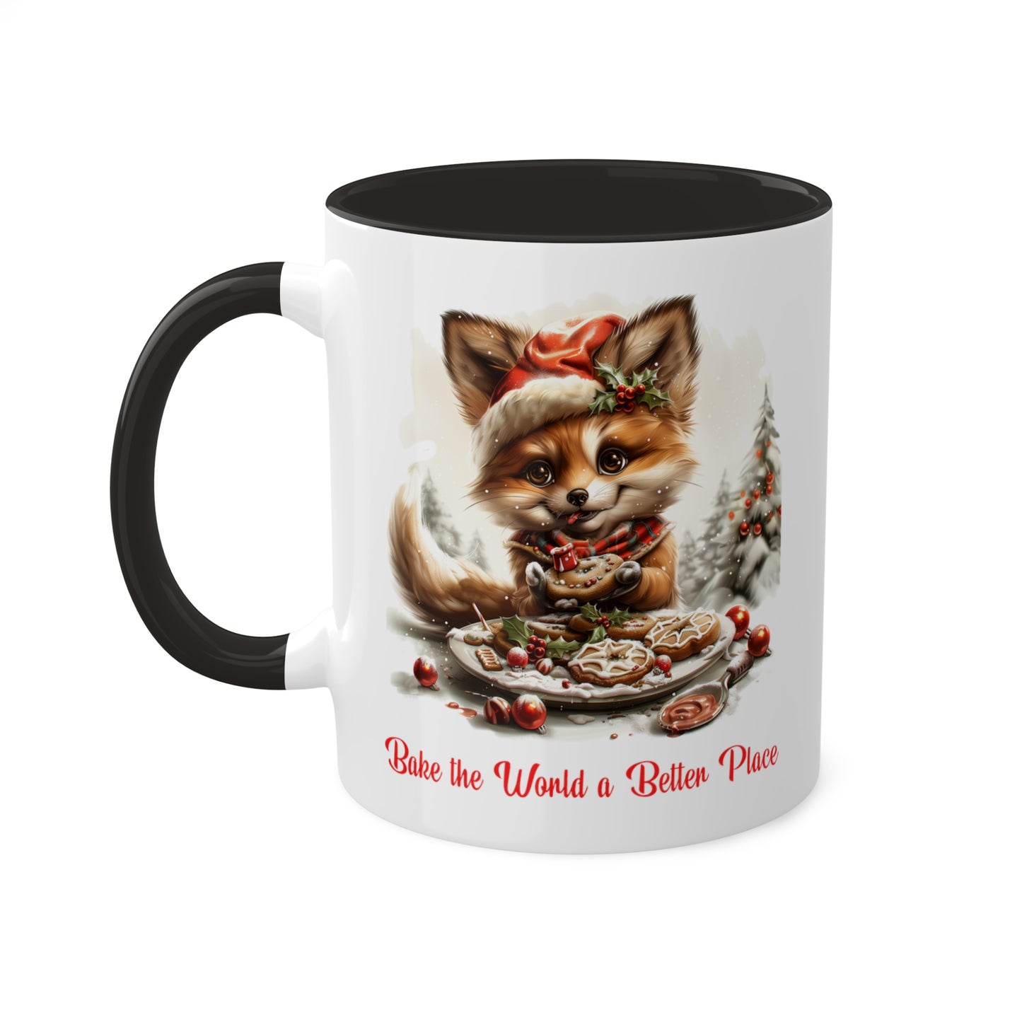 Fox Christmas Baker Mug