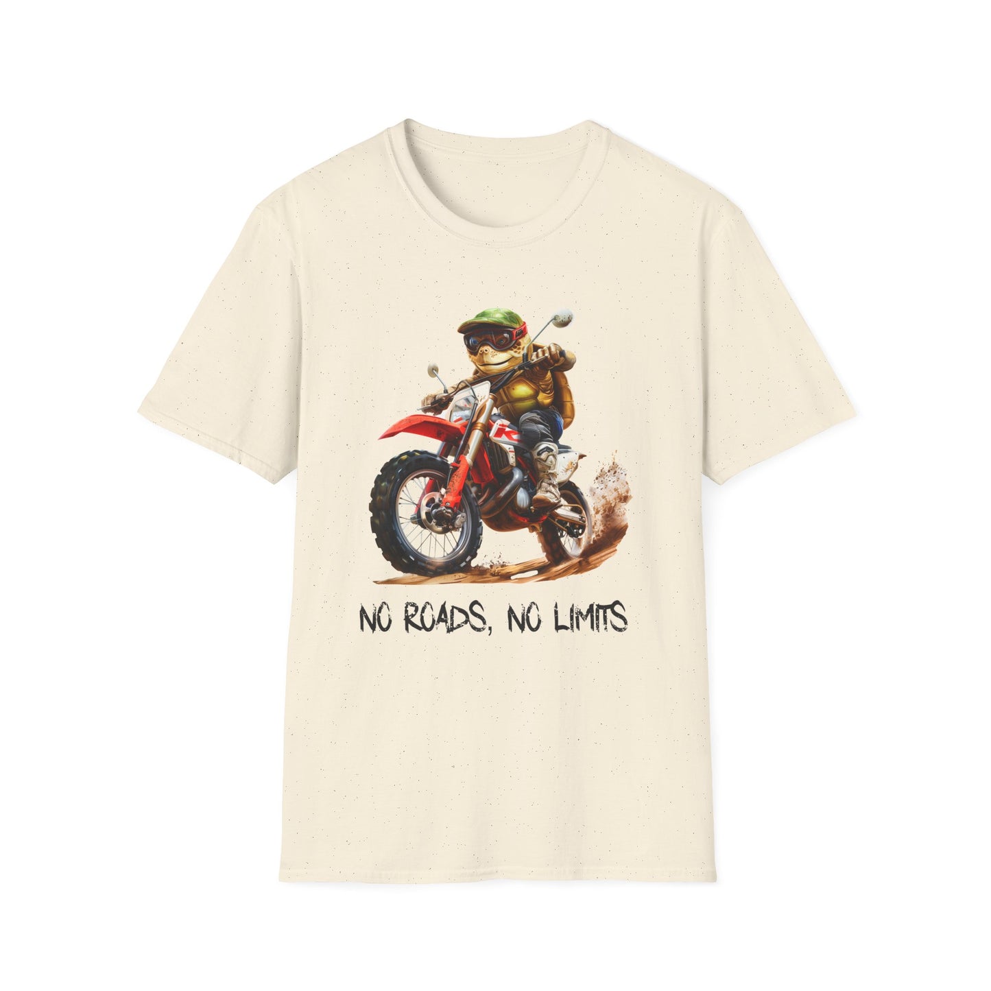 Turtle Dirt Biker Softstyle T-Shirt