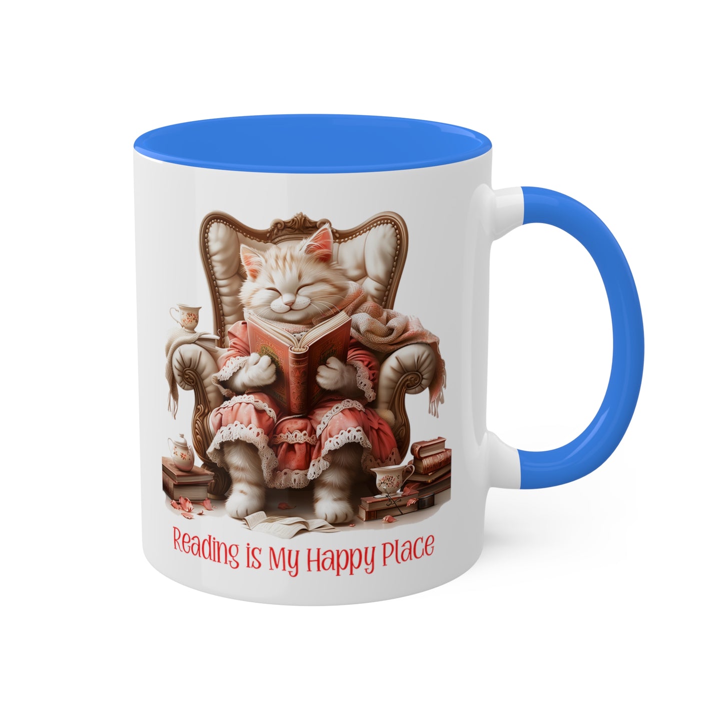 Cat Reading Mug