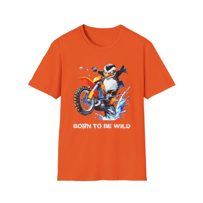 Penguin Dirt Biker Softstyle T-Shirt