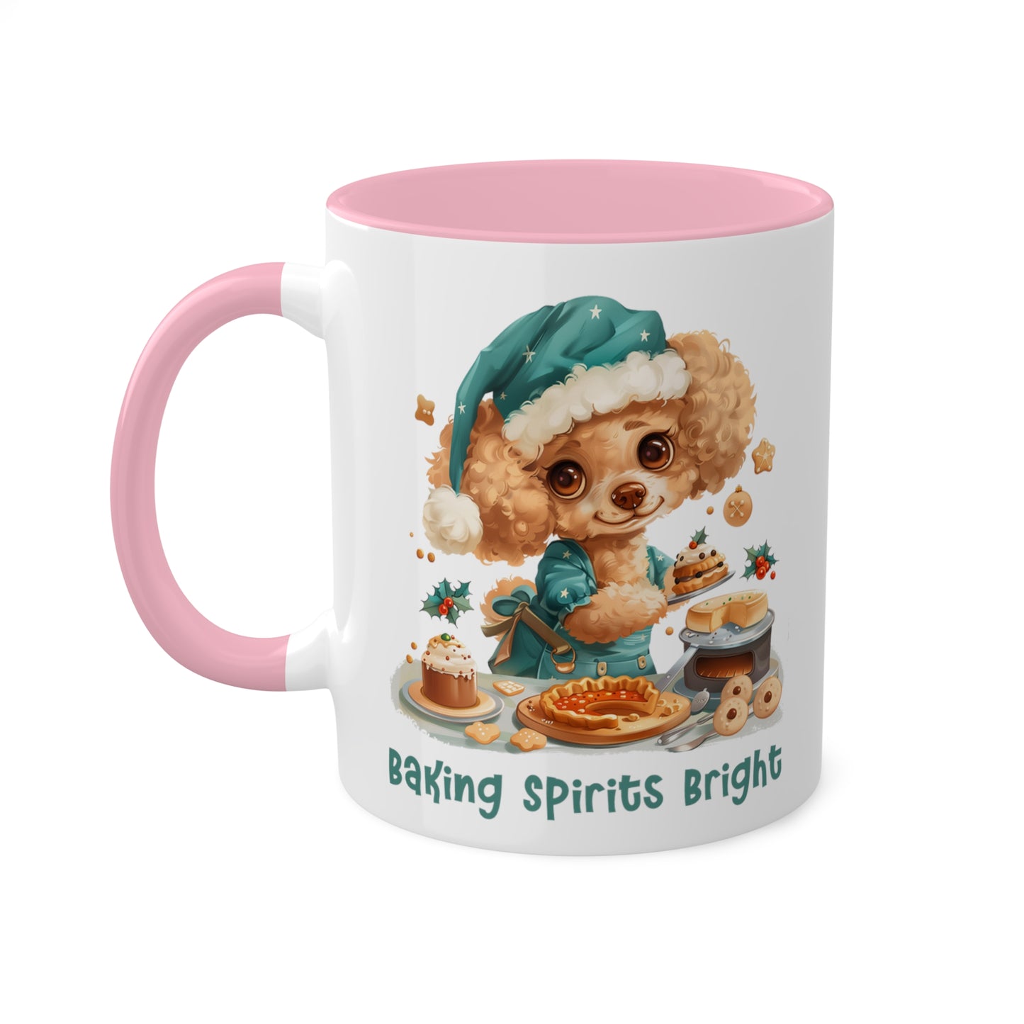 Poodle Christmas Baker Mug