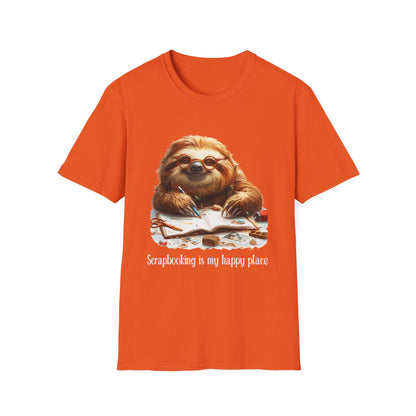 Sloth Scrapbooker Softstyle T-Shirt