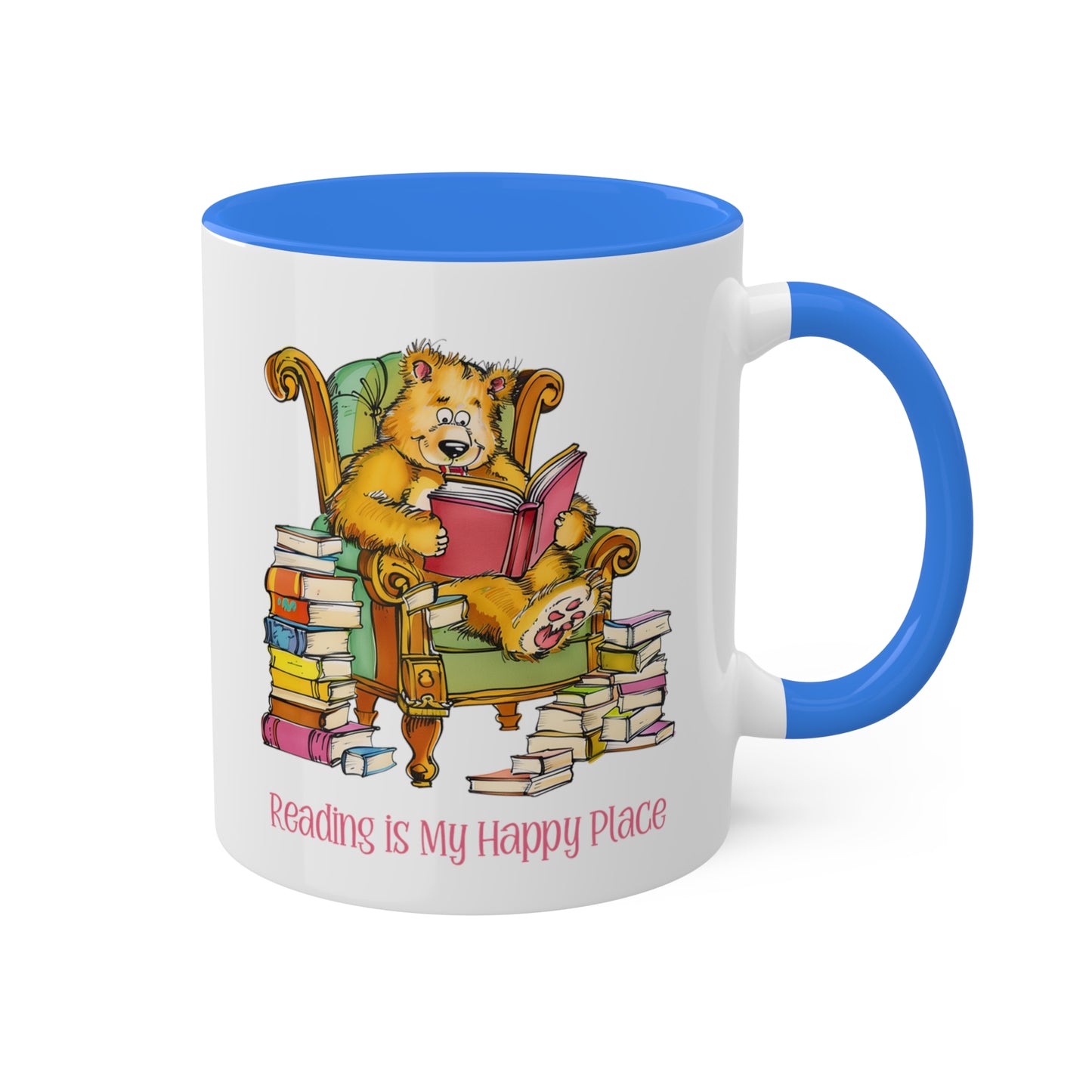 Bear Reading Books Mug