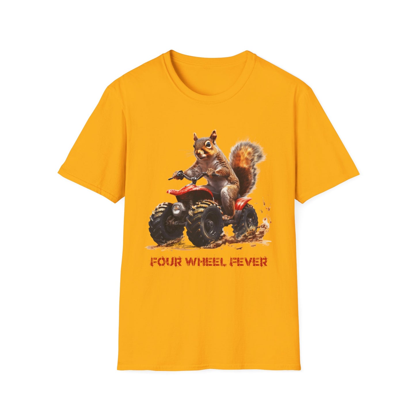 Squirrel Quad Rider Softstyle T-Shirt