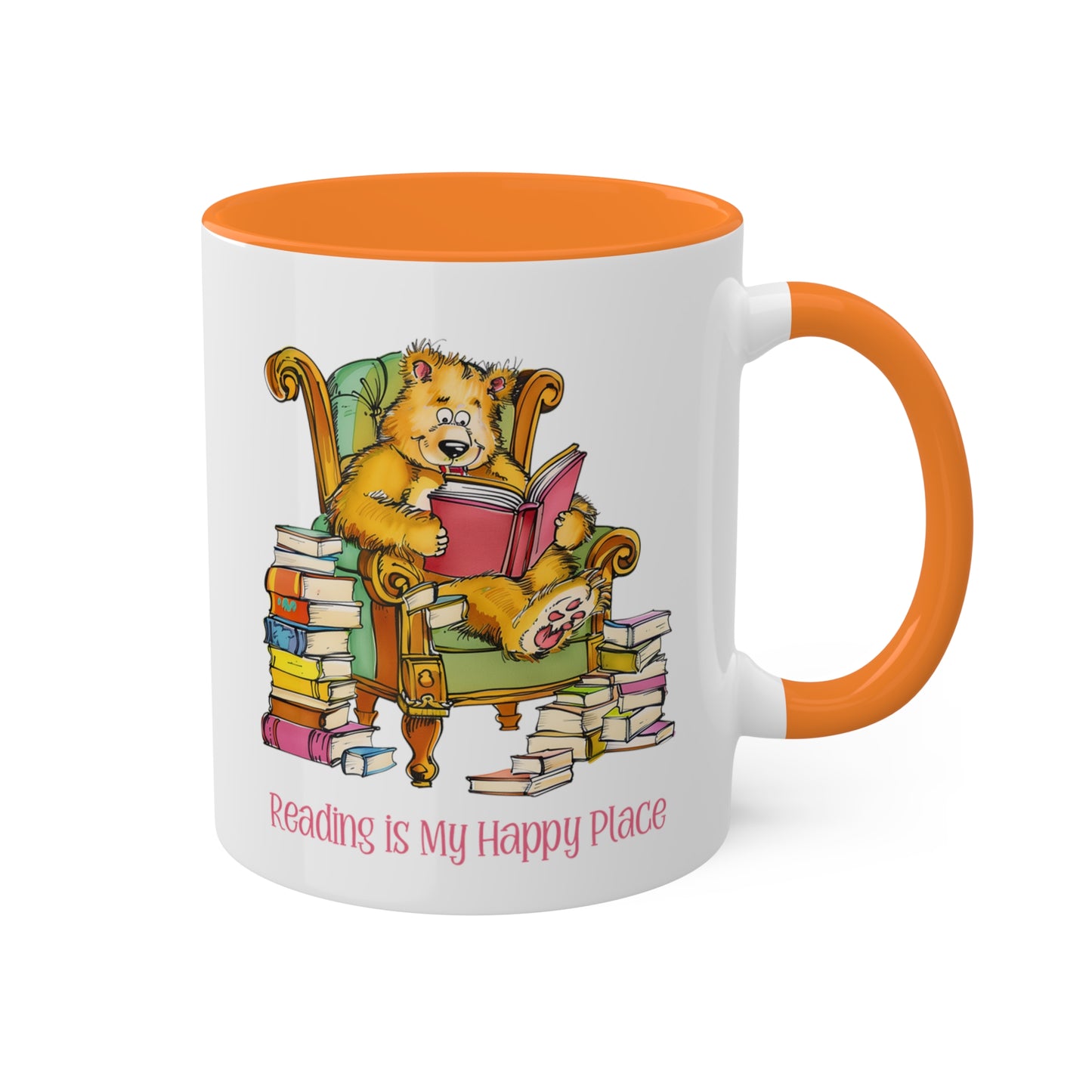 Bear Reading Books Mug