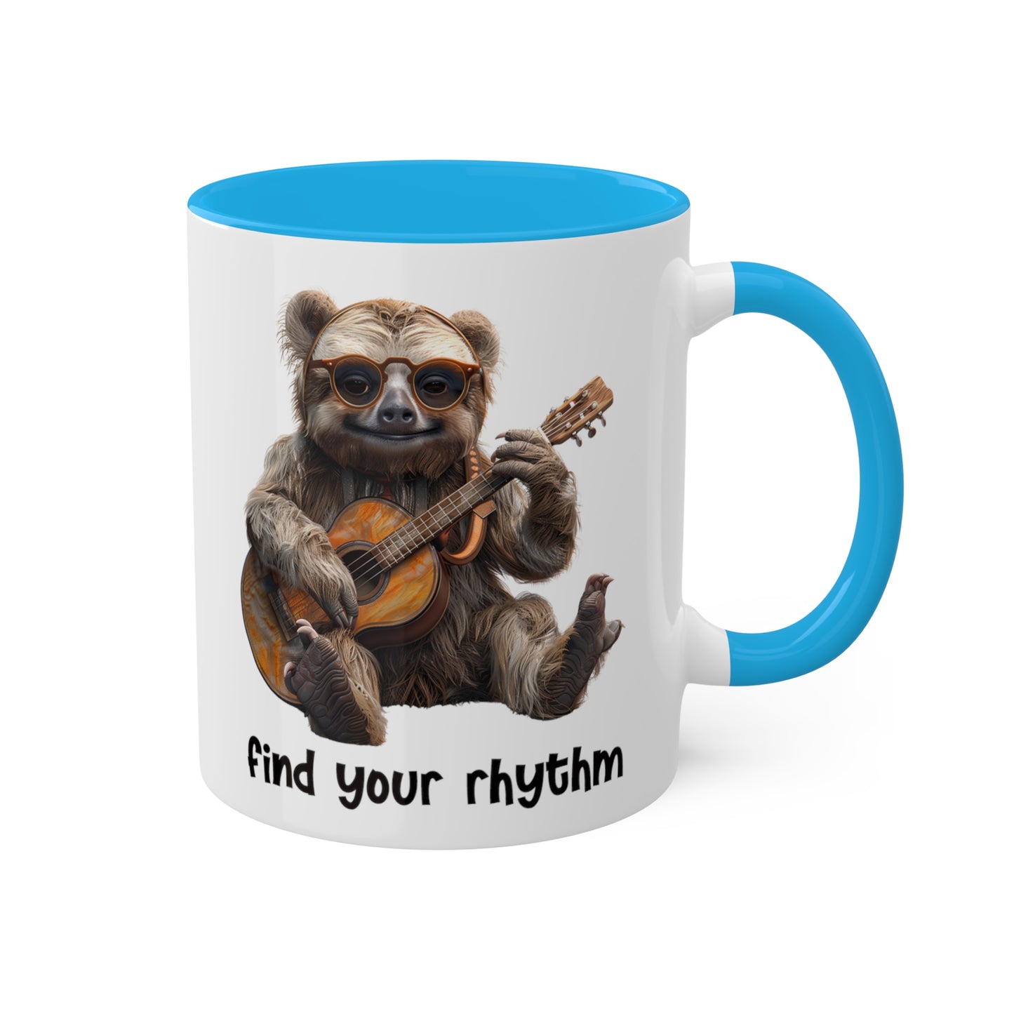 Sloth Musician Mug