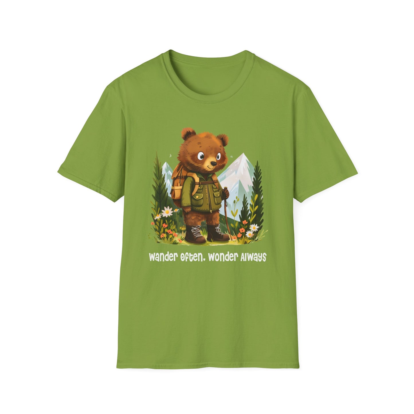 Bear Hiker Softstyle T-Shirt