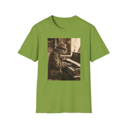 Vintage Western Turtle Piano Softstyle T-Shirt