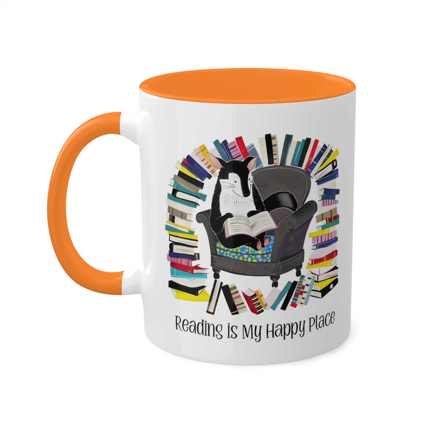 Skunk Reading Mug