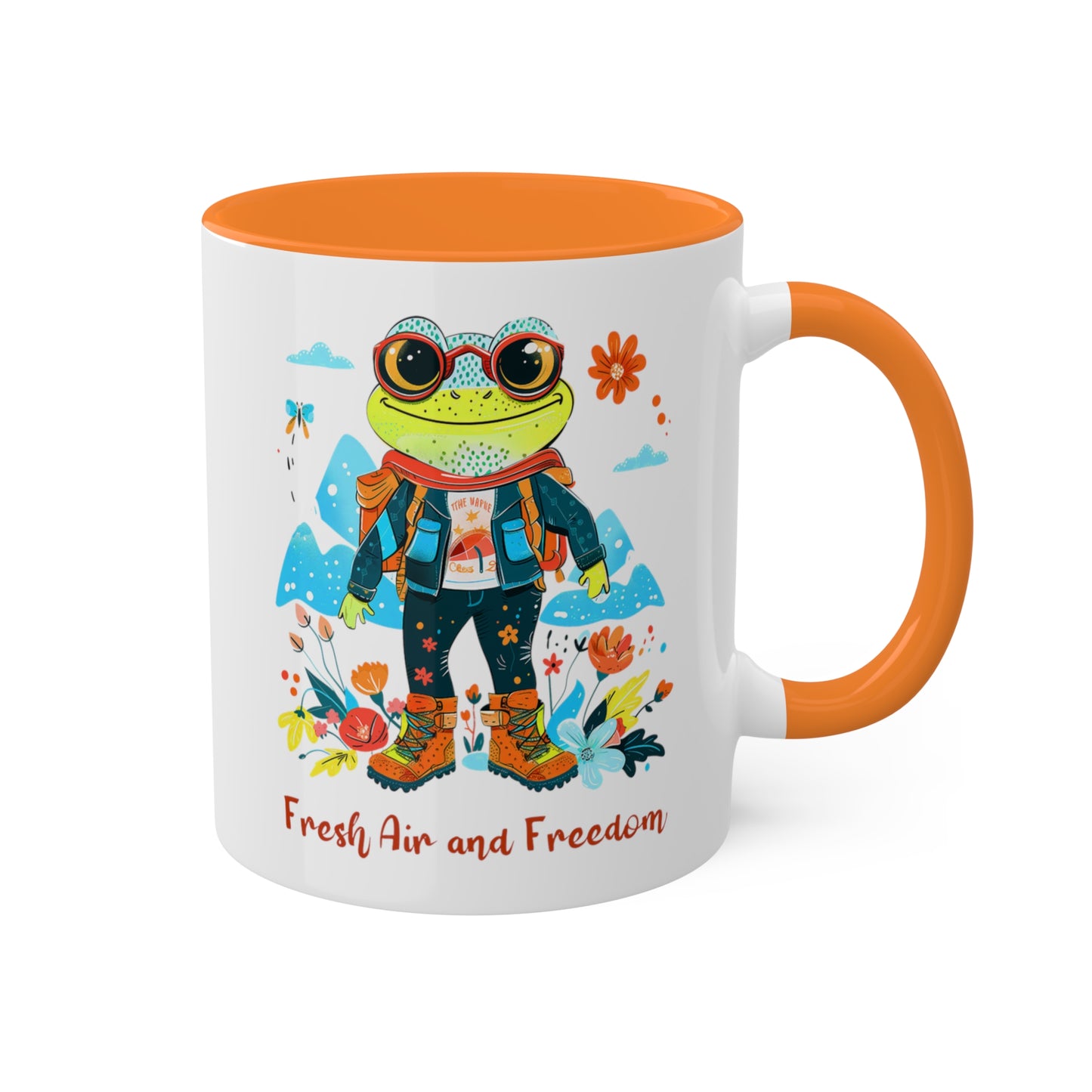 Frog Hiker Mug