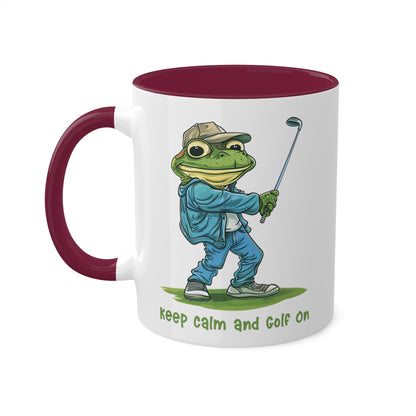 Frog Golfer Mug