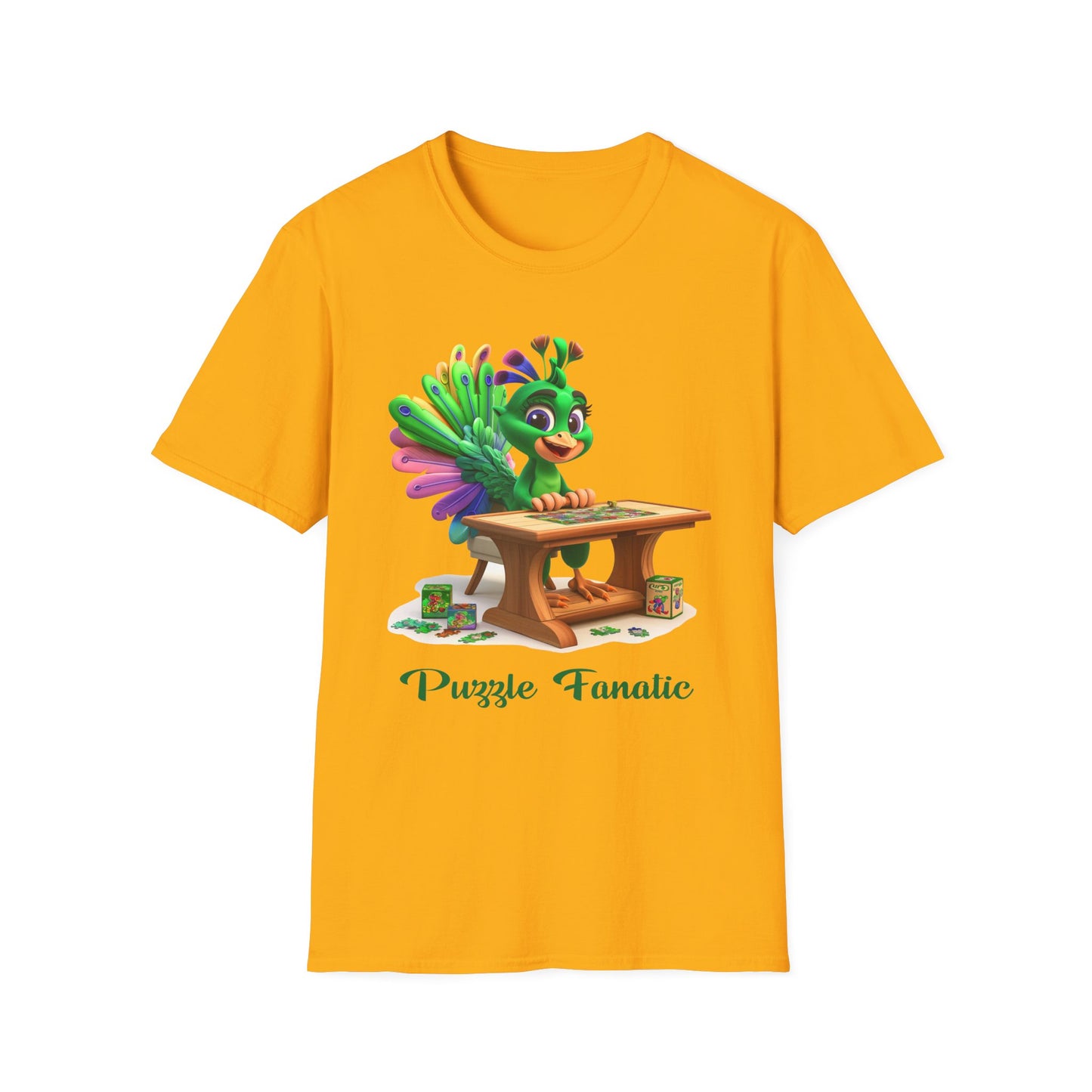 Peacock Puzzler Softstyle T-Shirt