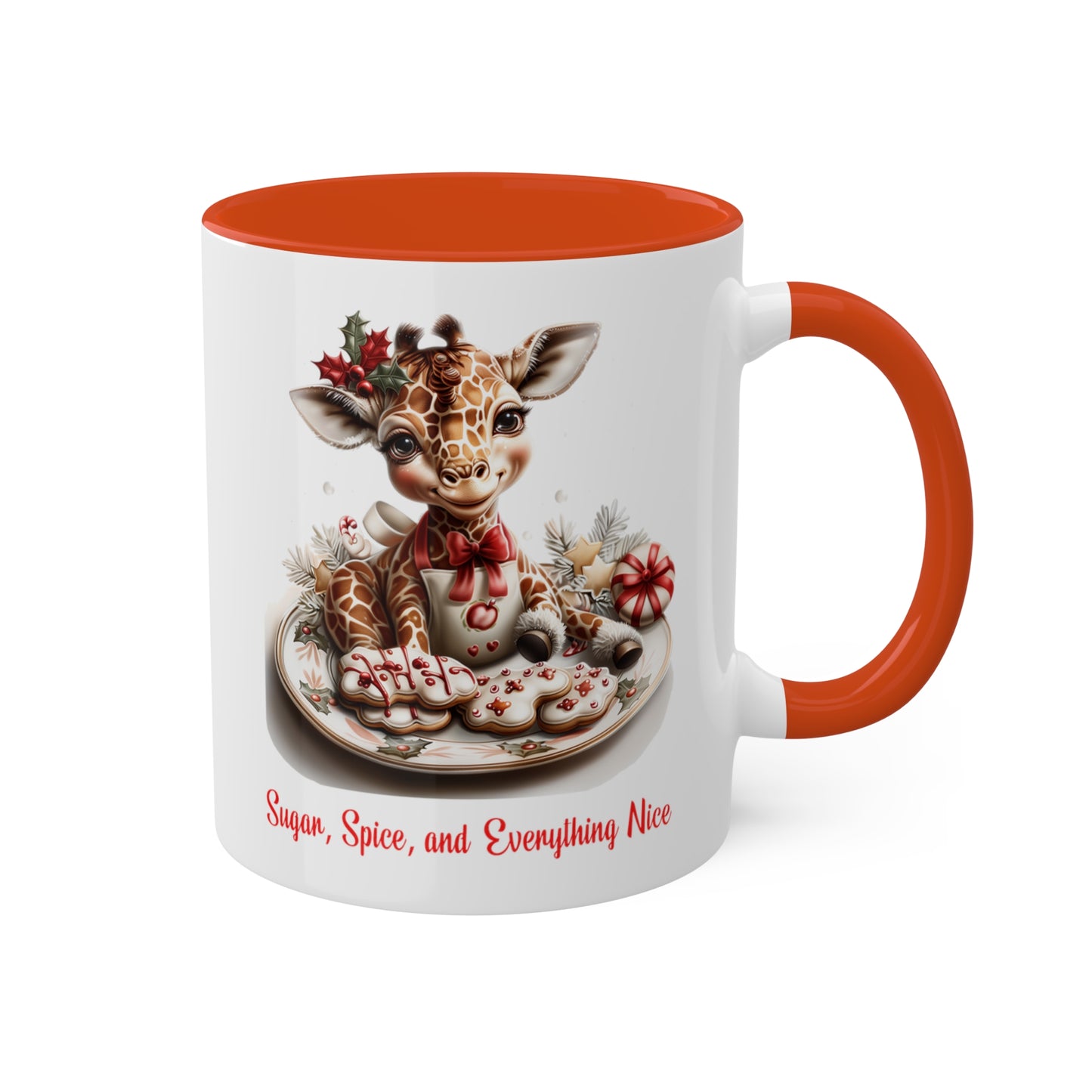 Giraffe Christmas Baker Mug