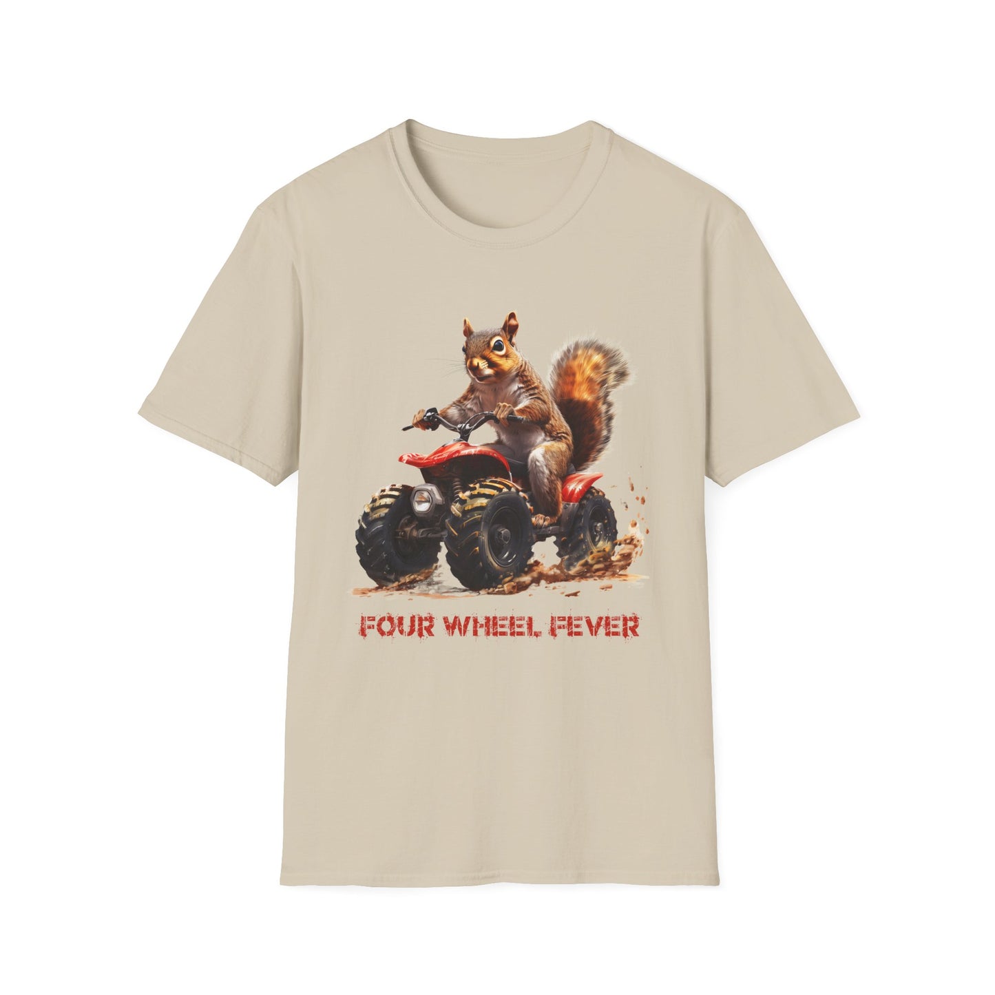 Squirrel Quad Rider Softstyle T-Shirt