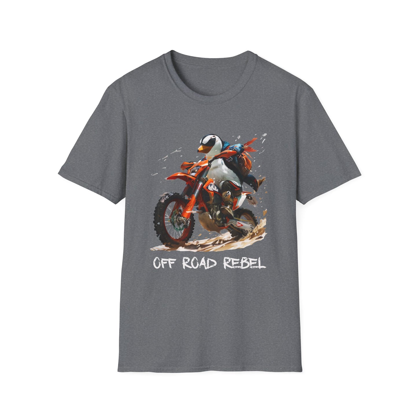 Penguin Dirt Biker Softstyle T-Shirt