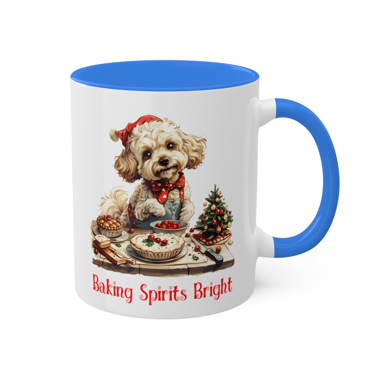 Poodle Christmas Baker Mug