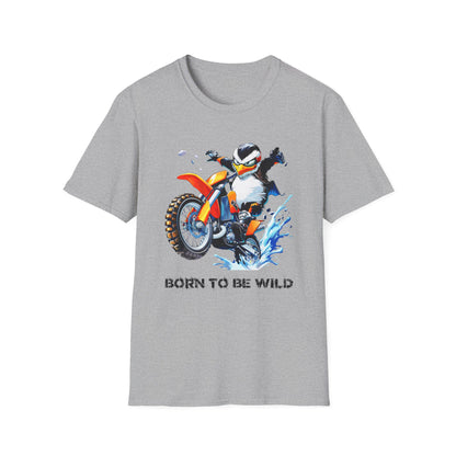 Penguin Dirt Biker Softstyle T-Shirt