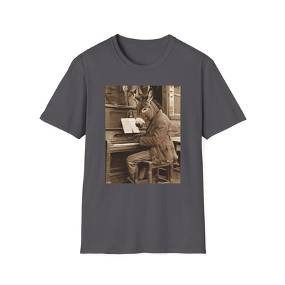 Vintage Western Donkey Piano Softstyle T-Shirt