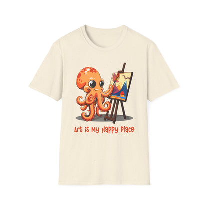 Octopus Artist  Softstyle T-Shirt