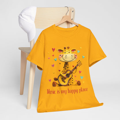 Giraffe Musician Tee