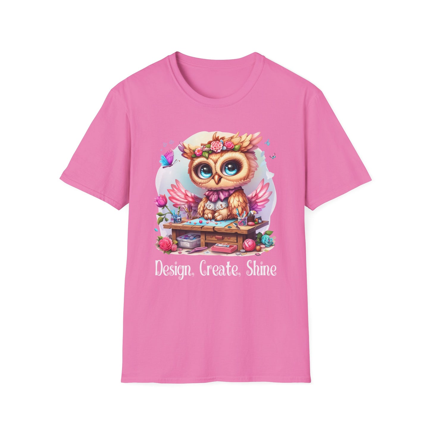 Owl Jewelry Making Softstyle T-Shirt