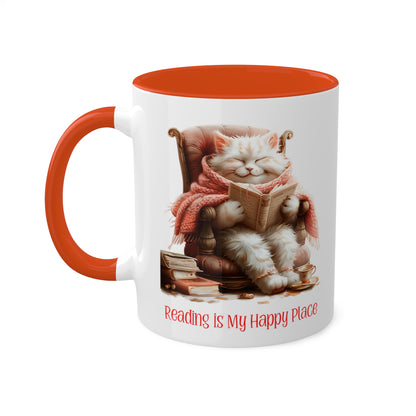 Cat Reading Mug