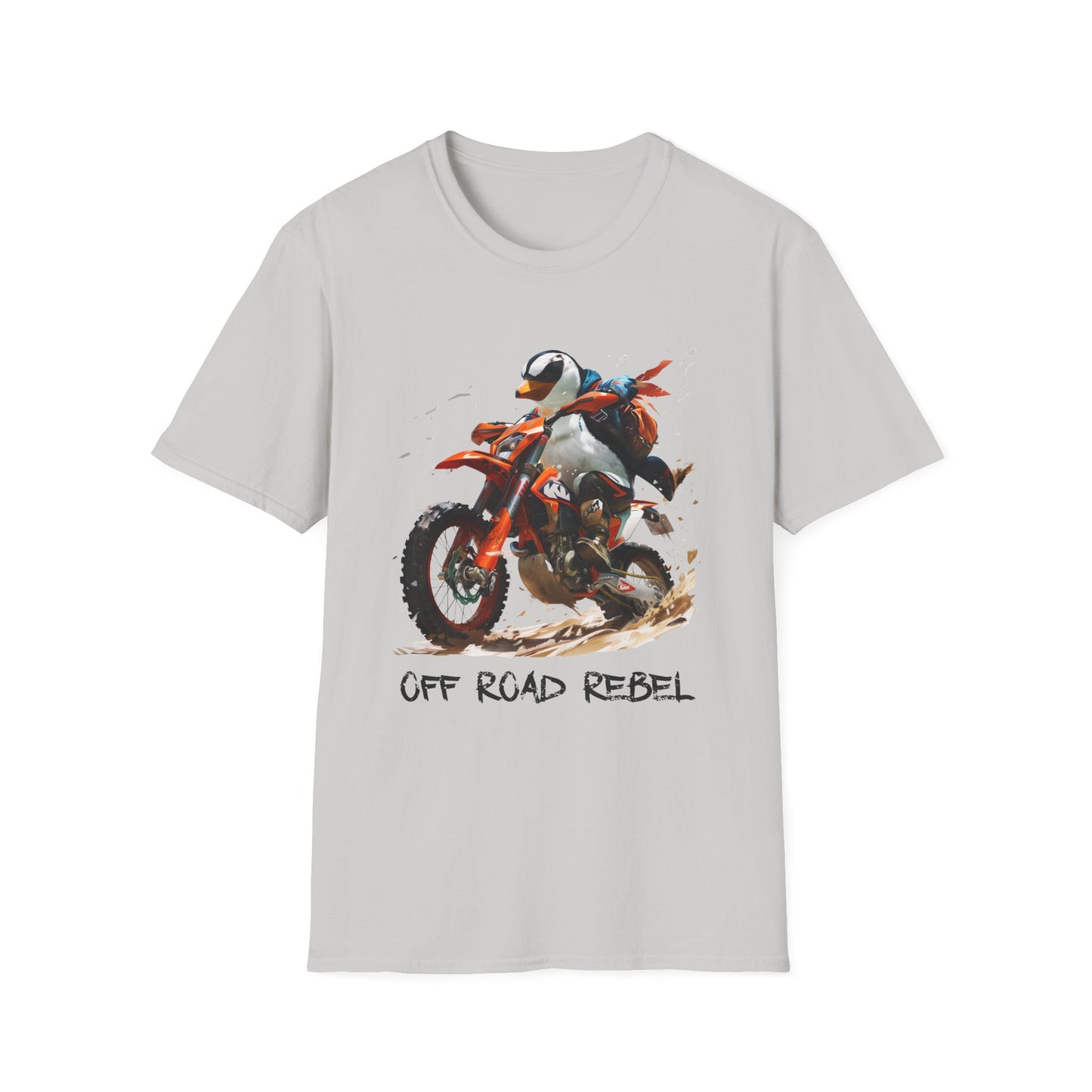 Penguin Dirt Biker Softstyle T-Shirt