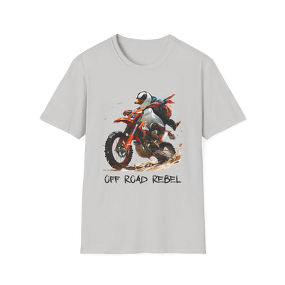 Penguin Dirt Biker Softstyle T-Shirt