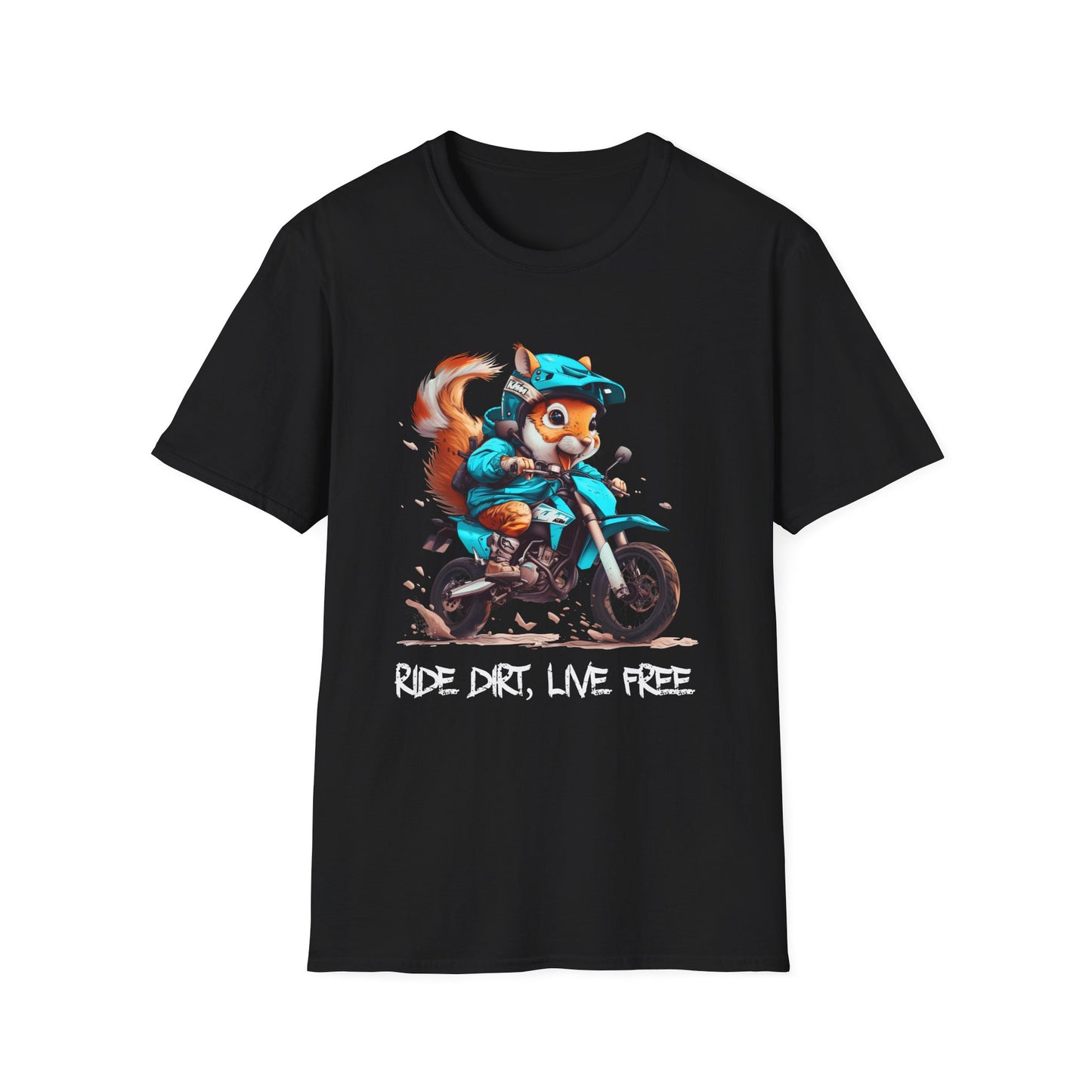 Squirrel Dirt Biker Softstyle T-Shirt