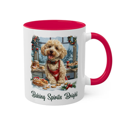 Poodle Christmas Baker Mug