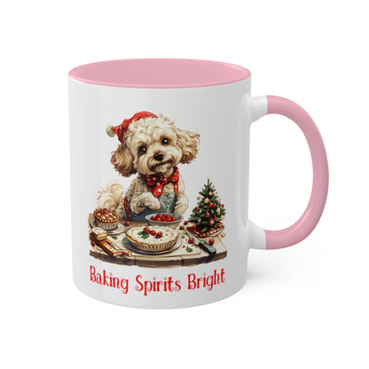 Poodle Christmas Baker Mug