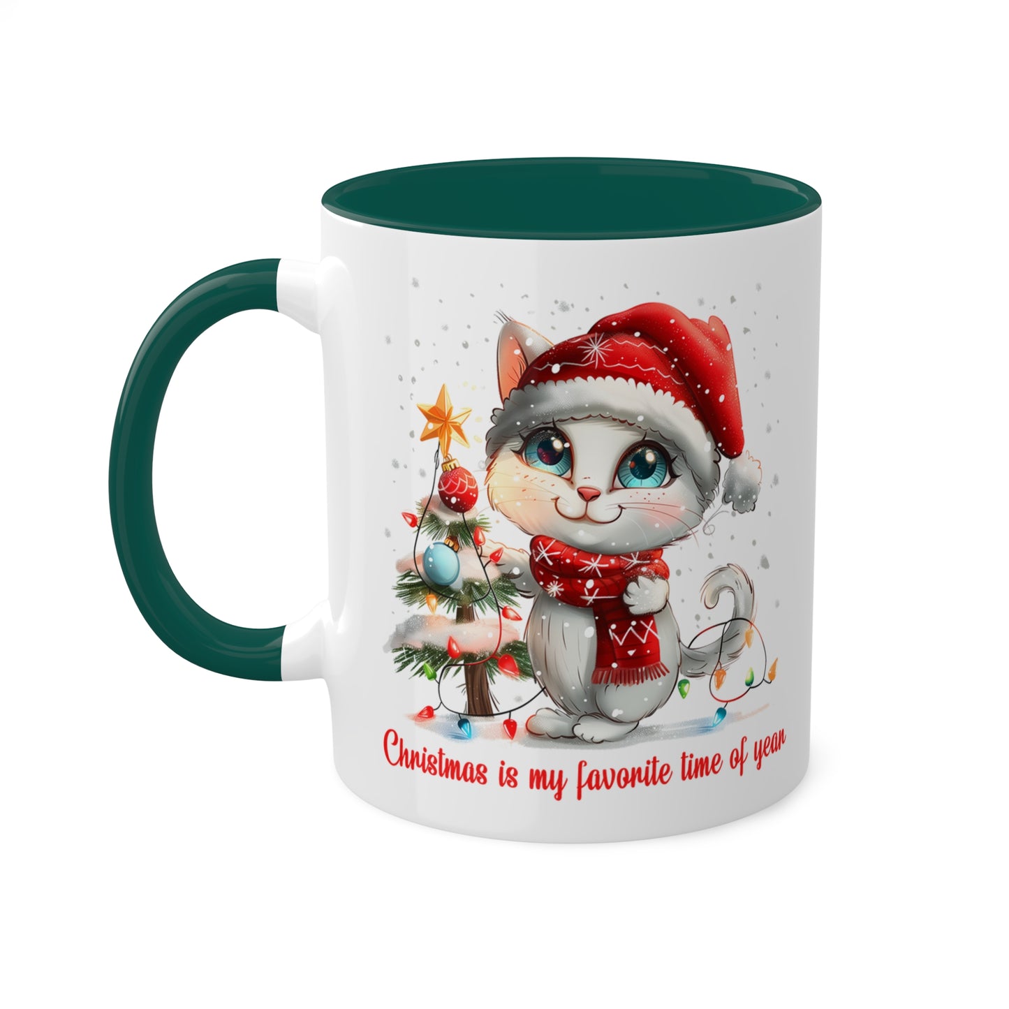 Cat Christmas Mug