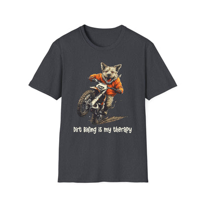 Dog Dirt Biker Softstyle T-Shirt