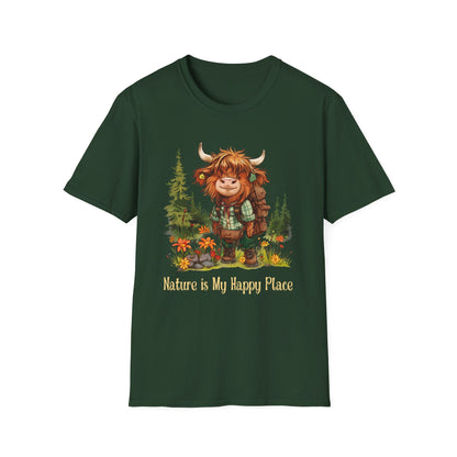 Highland Cow Hiker Softstyle T-Shirt