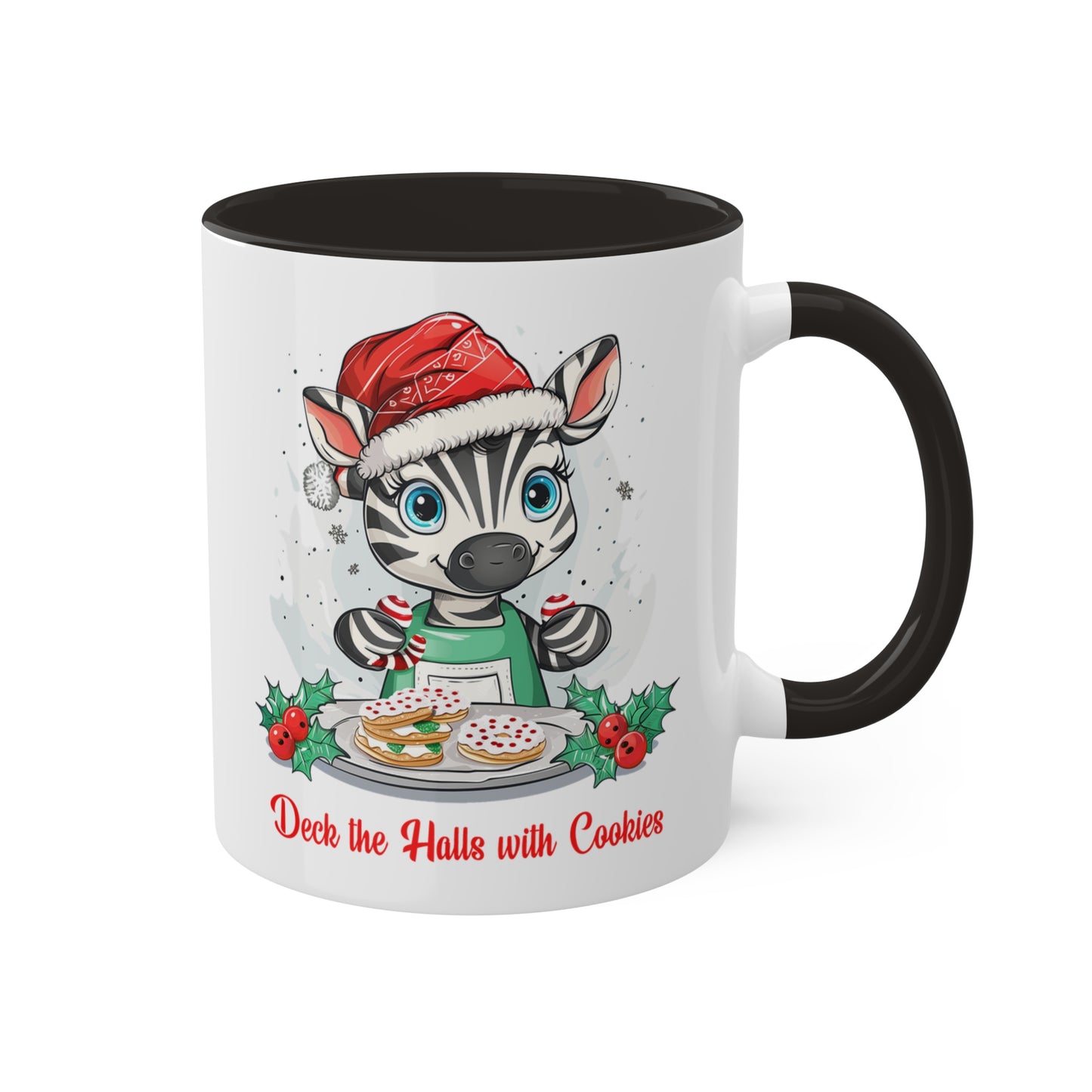 Zebra Christmas Baker Mug