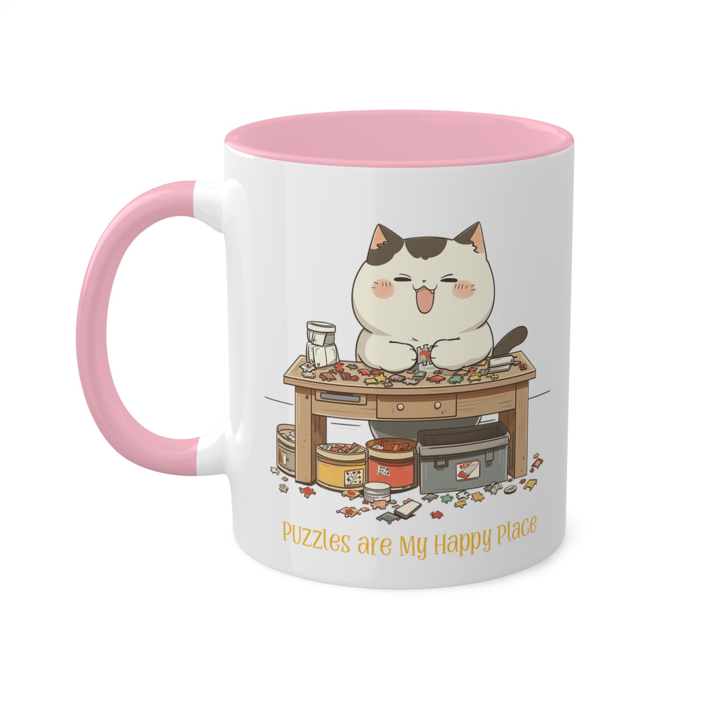 Cat Puzzler Mug