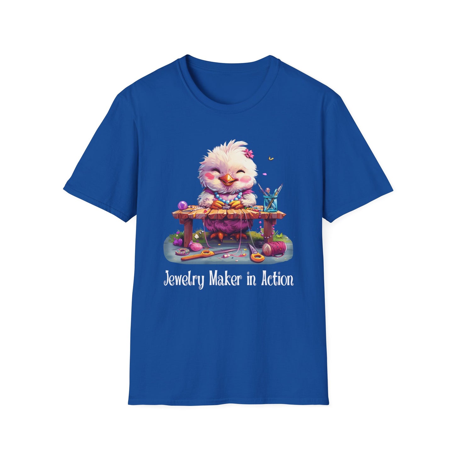 Chicken Jewelry Making Softstyle T-Shirt