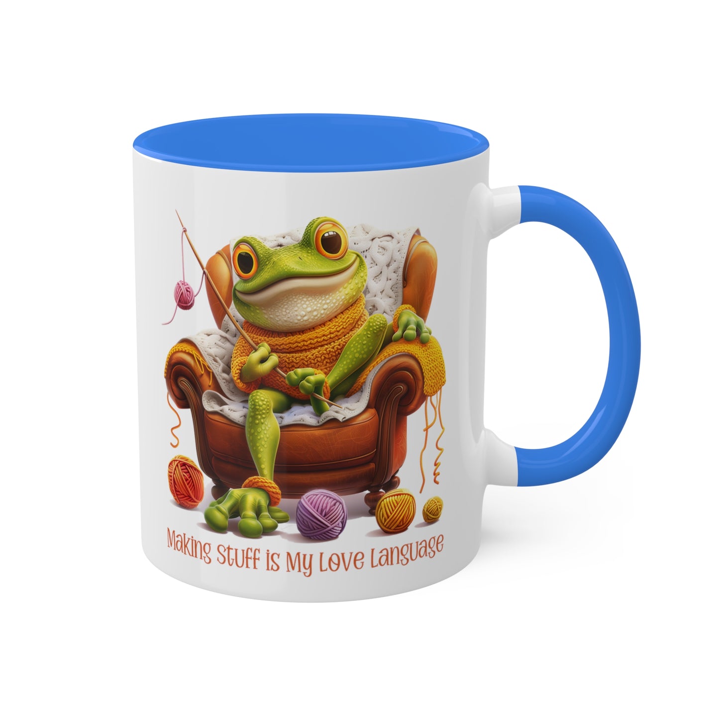 Frog Crocheter Mug