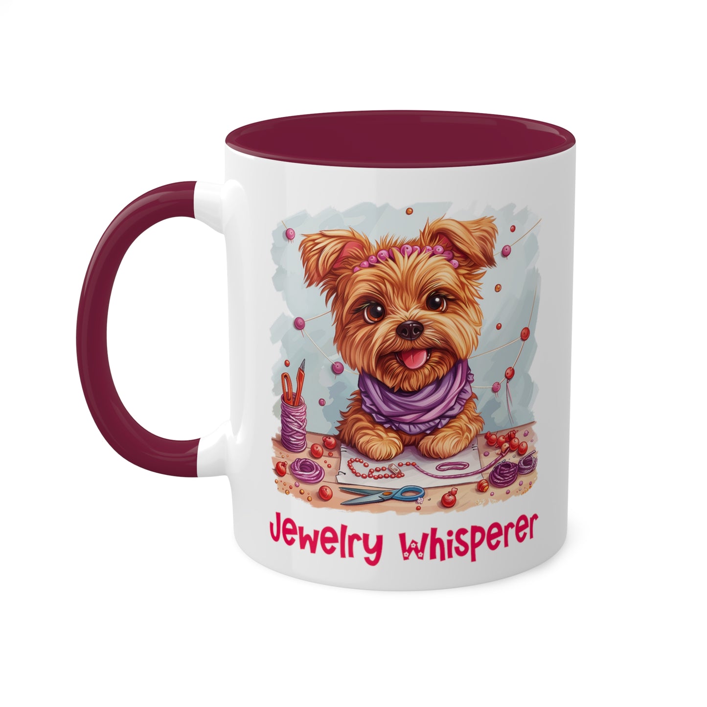 Terrier Dog Jewelry Maker Mug