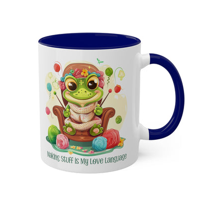 Frog Knitter Mug