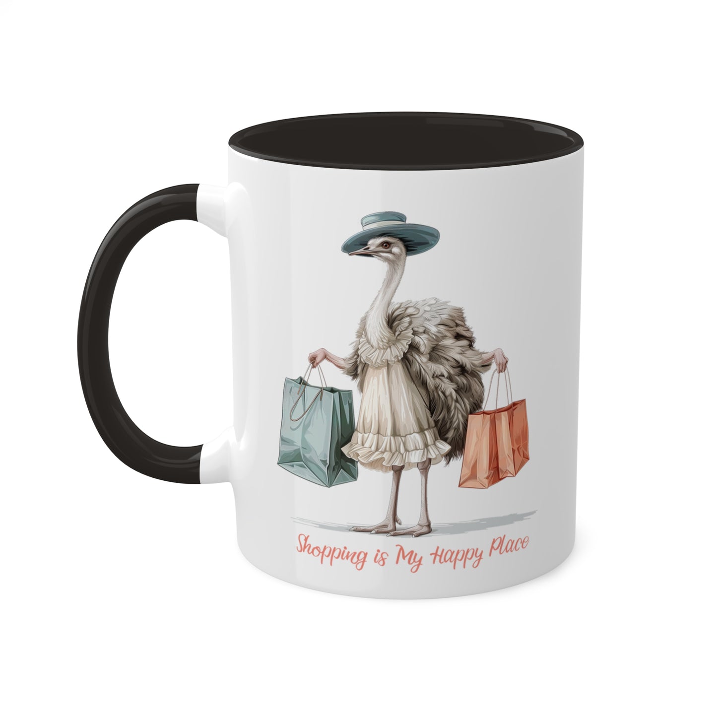 Ostrich Shopper Mug